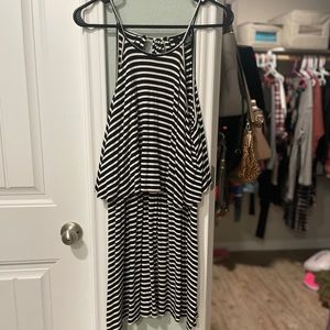 Striped layered dress, NEW